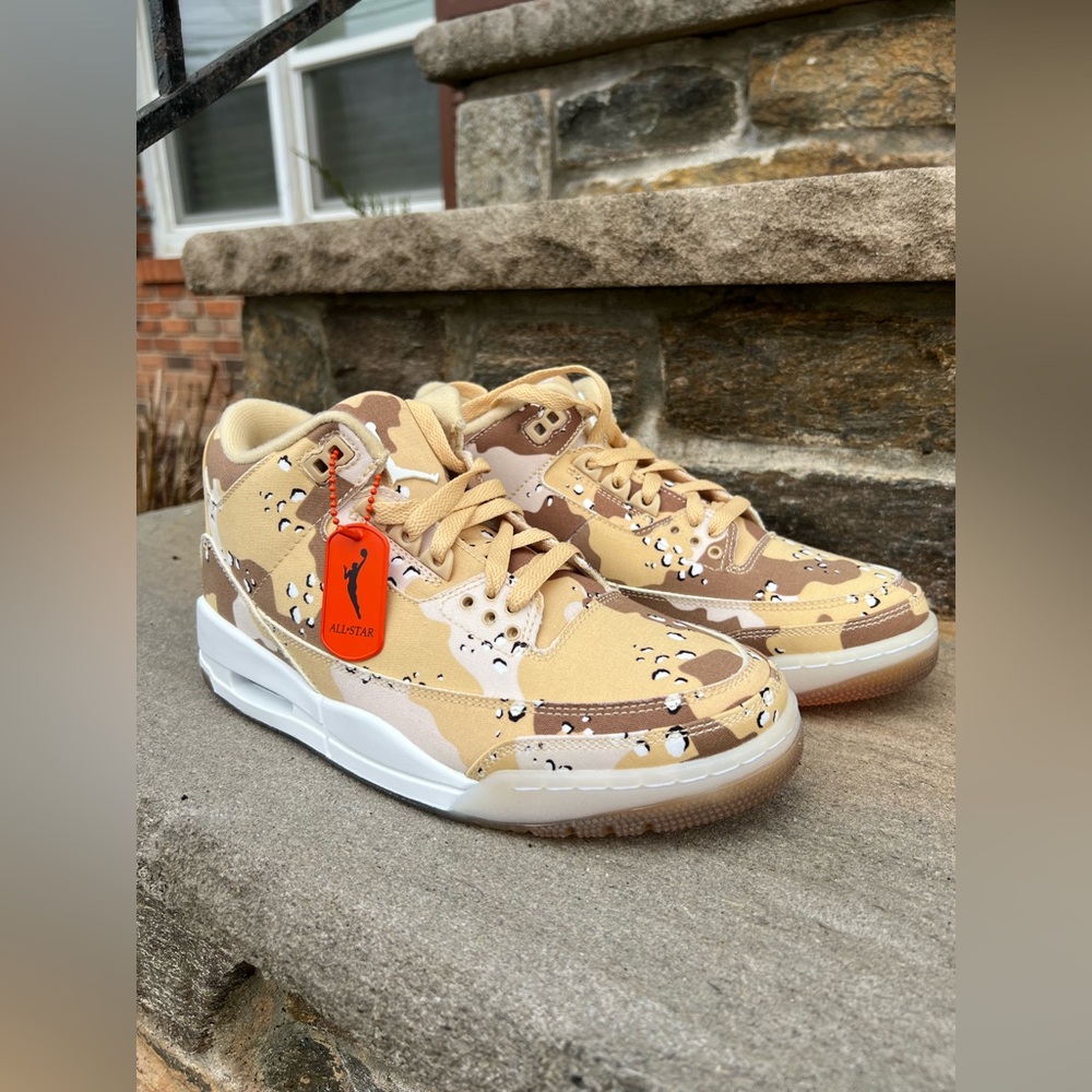 WNBA x Women’s Air Jordan 3 Retro 'Desert Camo — Size 9 — NEW WITHOUT BOX — 2024